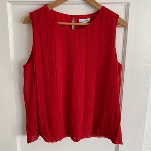 Calvin Klein red blouse